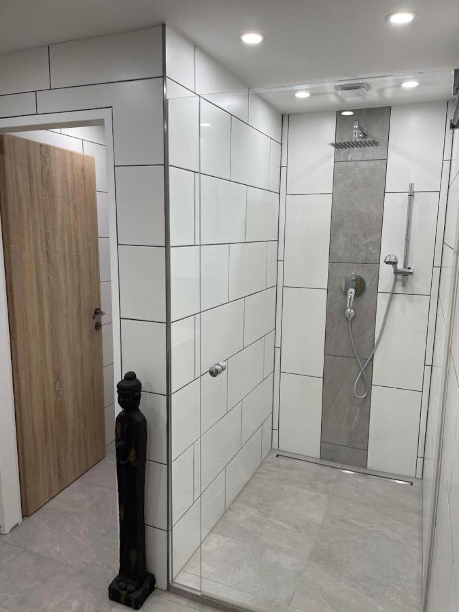 Ducha, secador de pelo, toallas