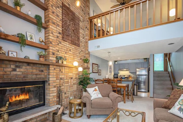 TV connectée, cheminée