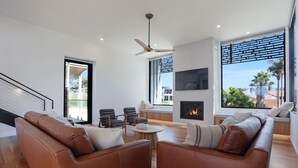 Luxury House | Living area | TV - Beachfront Escape (Merimbula)