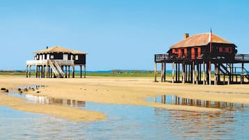 Vlak bij het strand