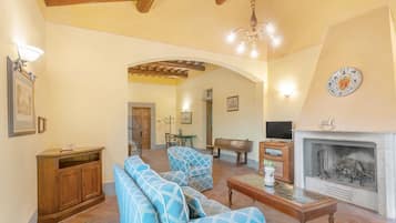 TV, fireplace, table tennis