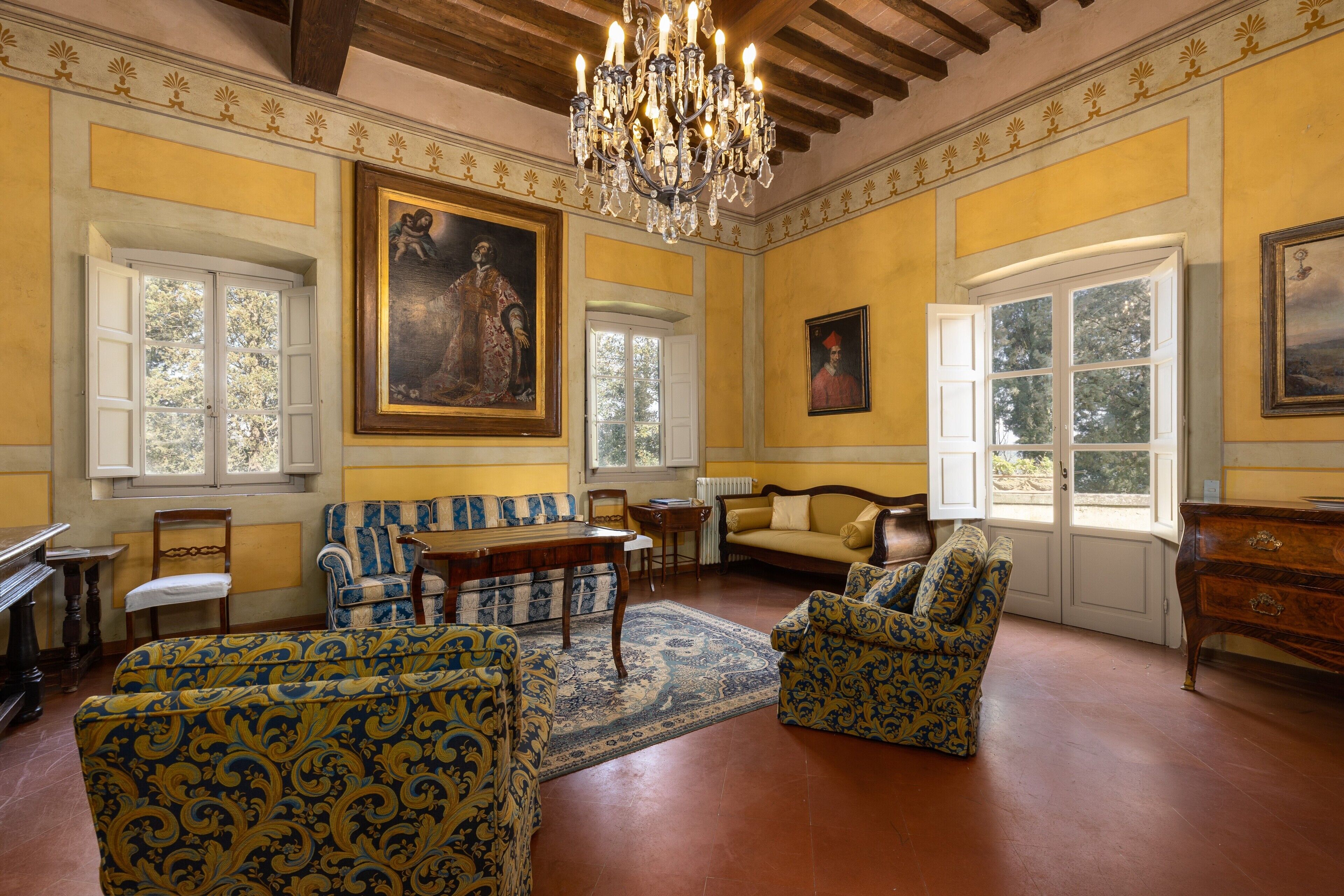 TV, caminetto, tavolo da ping pong