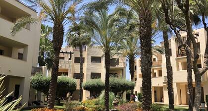 Short walk to Roda golf course 1st tee. 5 minutes drive to wonderful beaches