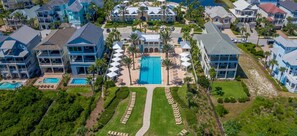 Exterior - Luxurious Direct Ocean Front Corner Unit, 2000+ SF, Pool/Hot Tub, Pet Friendly! (Palm Coast)