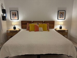 1 slaapkamer, een bureau, gratis wifi, beddengoed