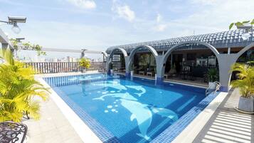 Indoor pool, outdoor pool