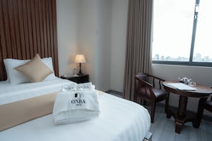 Standard Double Room | Premium bedding, desk, soundproofing, iron/ironing board