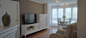 Living area - Holiday rental apartment in Benalmádena, Puerto Marina (Benalmádena)
