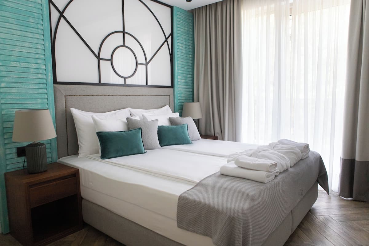 Presidential Apartment, Sea View | 1 bedroom, premium bedding, memory-foam beds, minibar