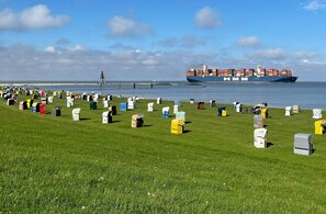 Vlak bij het strand