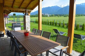 奢華木屋, 3 間臥室, 三溫暖, 山景 | 露台/庭院