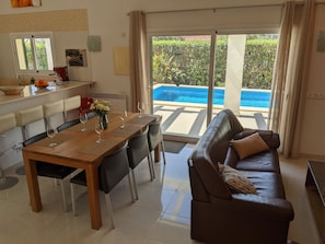 Dining - Villa Valentino, 4 double rooms, private pool close to the beach (Cala en Porter)