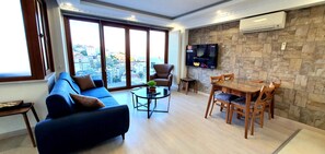 Panoramic Apartment, 1 Bedroom, Kitchen, Sea View | In-room safe, desk, laptop workspace, blackout curtains - TaksimFlat (Istanbul)