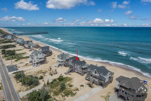 7677-Weathering Heights, | Oceanfront | Kinnakeet Shores | Avon | Sleeps 12