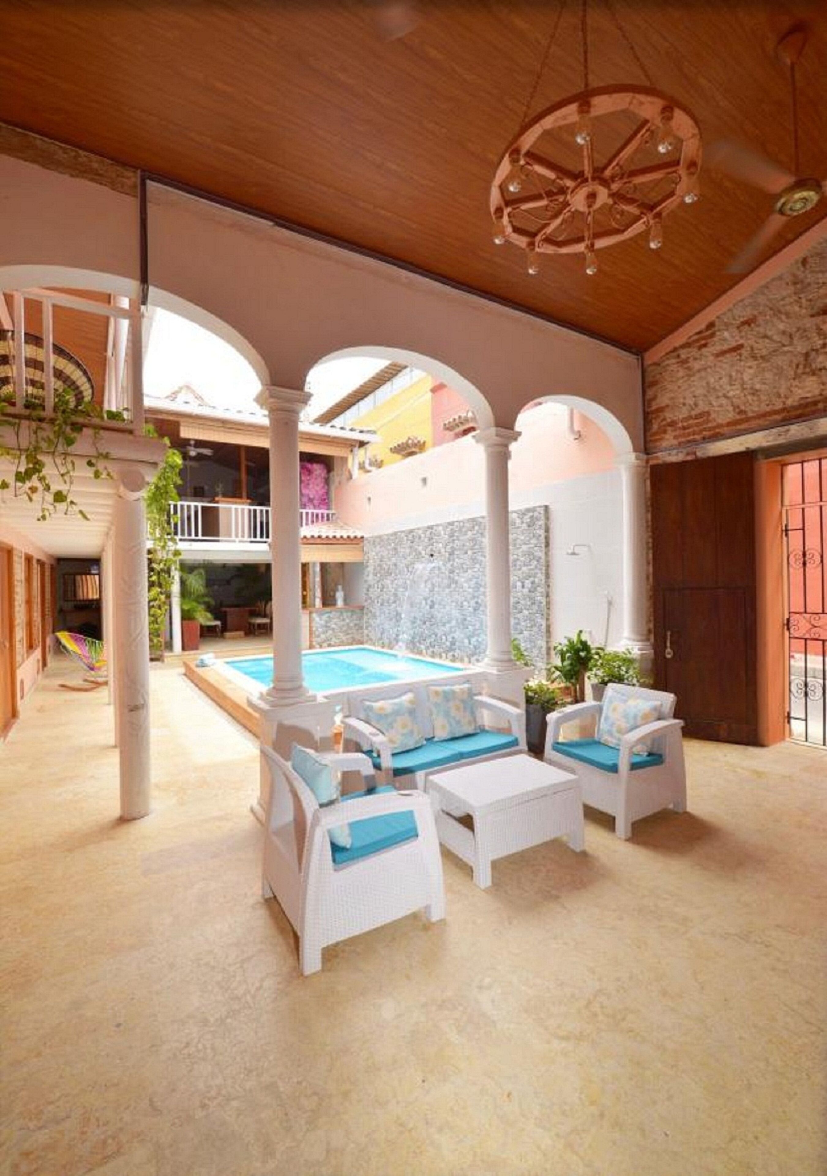 Luxury House | Living area | 32-inch LCD TV with cable channels, TV, heated floors