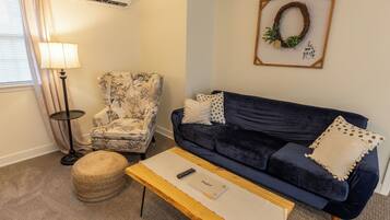 Una Smart TV, un reproductor de DVD, libros