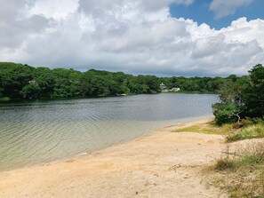 Beach nearby, sun-loungers