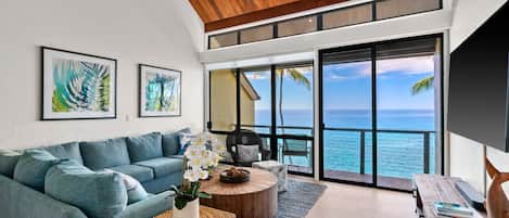 Smart TV, reproductor de DVD, libros y estéreo