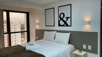 Suíte conforto | 1 quarto, espaço de trabalho para notebook, Wi-Fi de cortesia