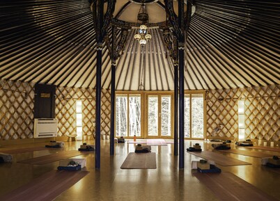 Stay in an Authentic Mongolian Yurt with Private Hot Tub