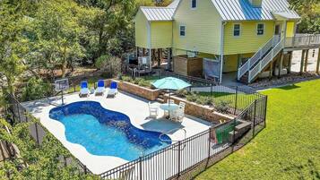 A heated pool