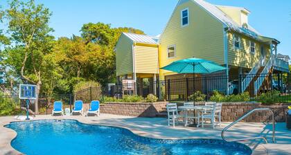 Peaceful 4BR Beach Escape w/ Famous Heated Mystery Pool™ | 2-min Walk to Beach