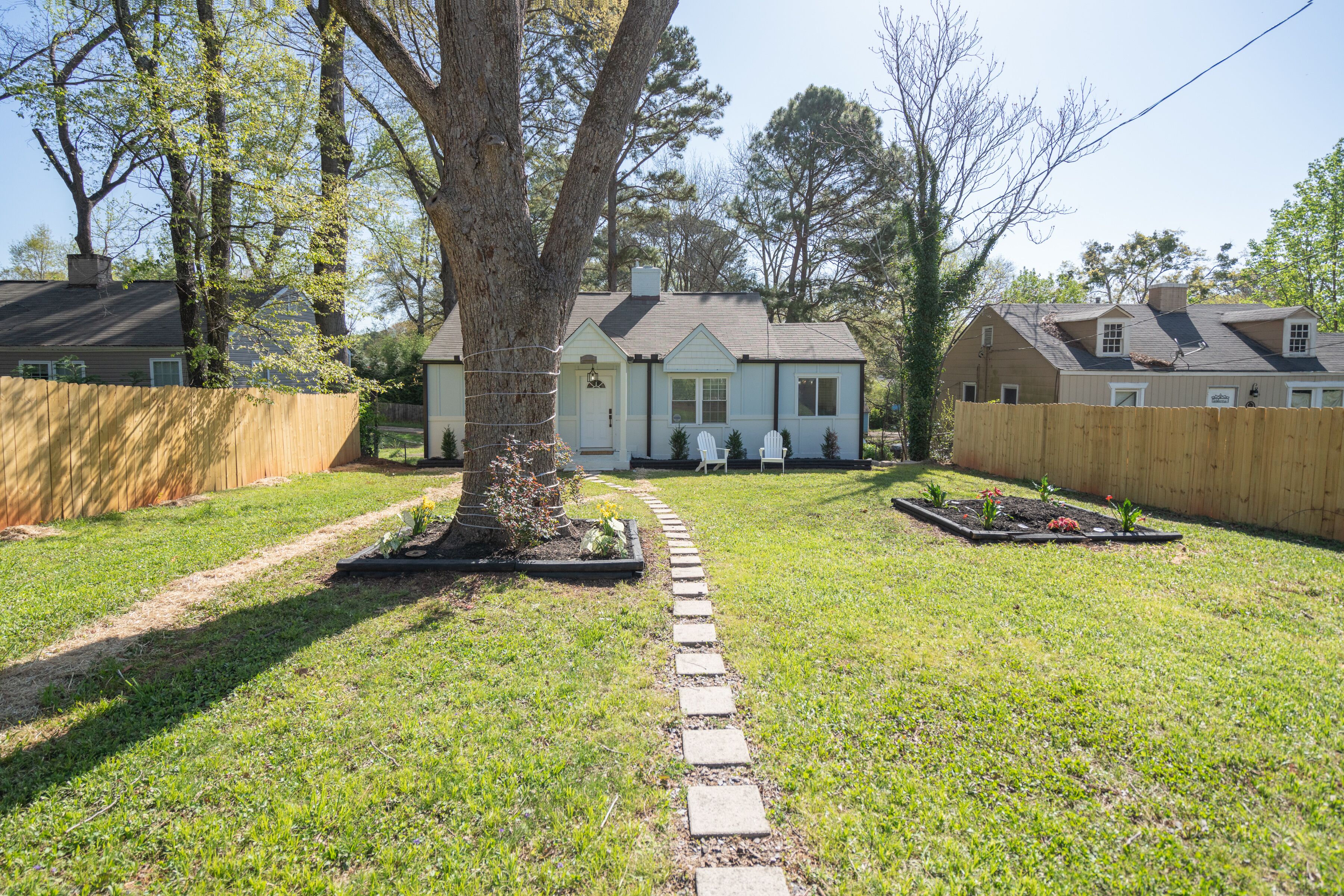 Stylish East Atlanta home with large yard and deck with ample free parking
