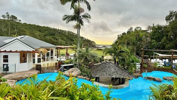 Indoor pool, outdoor pool