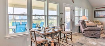 Unwind Poolside, Walk to Beach! Galveston Retreat