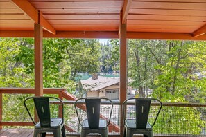 Property grounds - Lake view cabin, boat slip, deck with BBQ in Willow Cove (Bass Lake)