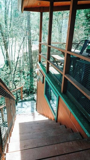 Property grounds - Lake view cabin, boat slip, deck with BBQ in Willow Cove (Bass Lake)