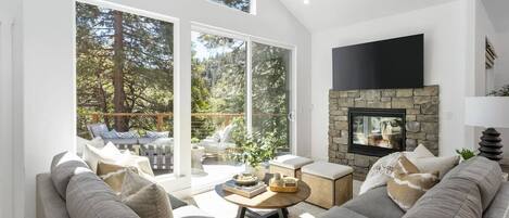 Téléviseur, foyer, jeux vidéo, livres