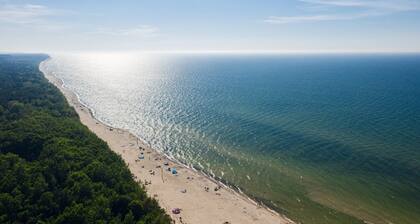 Ferienhäuser in Miedzywodzie in Strandnähe