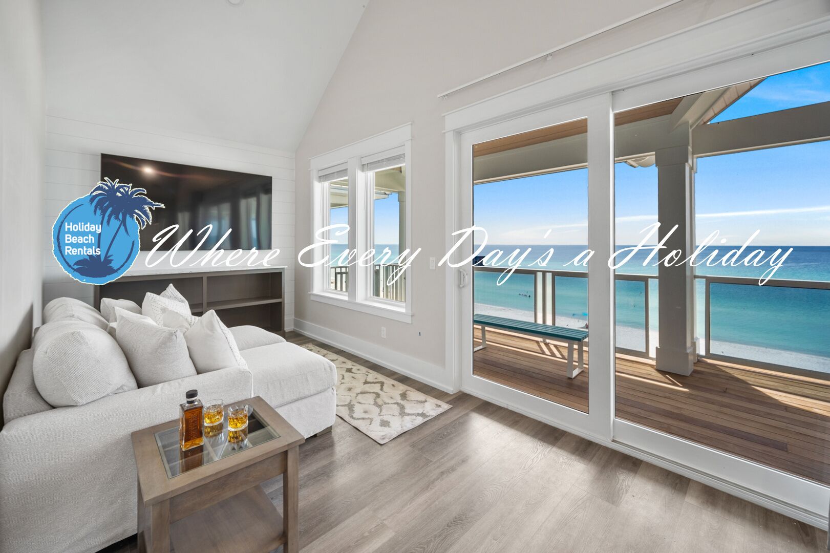 \"Beach Buzz\" Perfect Beachfront Home with Direct Beach Access, Private Pool, Theater Room, Putting Green + More!
