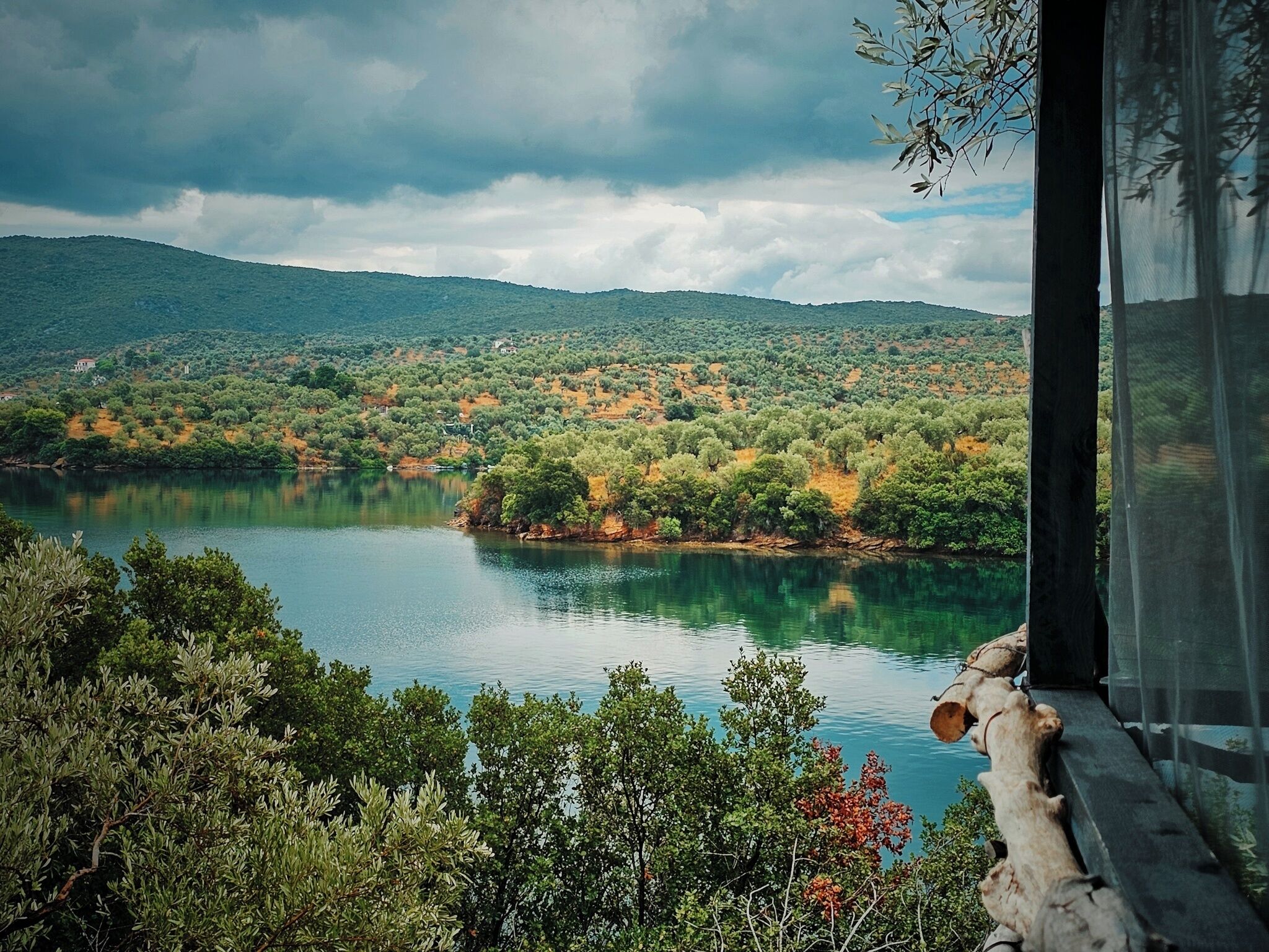 Udsigt fra overnatningsstedet