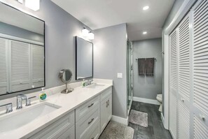 Shower, hair dryer - Walking Distance to the Beach! Canal / Pool Home! (Marco Island)
