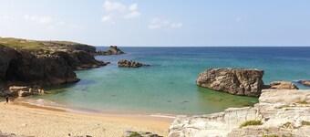 Quiet, single-storey gîte in renovated 18th-century farmhouse.