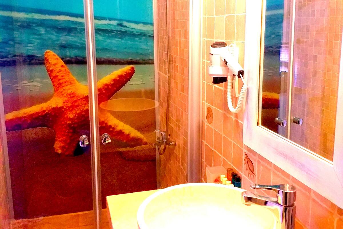 Free toiletries, hair dryer, towels, soap