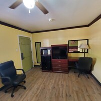 Standard Room, 2 Double Beds, Non Smoking | Individually furnished, desk, blackout drapes, iron/ironing board