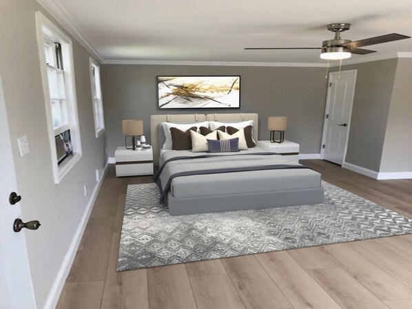 1 makuuhuone, työpöytä, silitysrauta/-lauta, Wi-Fi