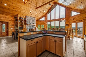 Interior - Lakefront Cabin with Stunning Mountain Views, Sleeps 6, on Douglas Lake (Sevierville)