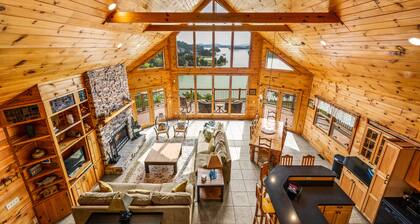 Lakefront Cabin with Stunning Mountain Views, Sleeps 6, on Douglas Lake