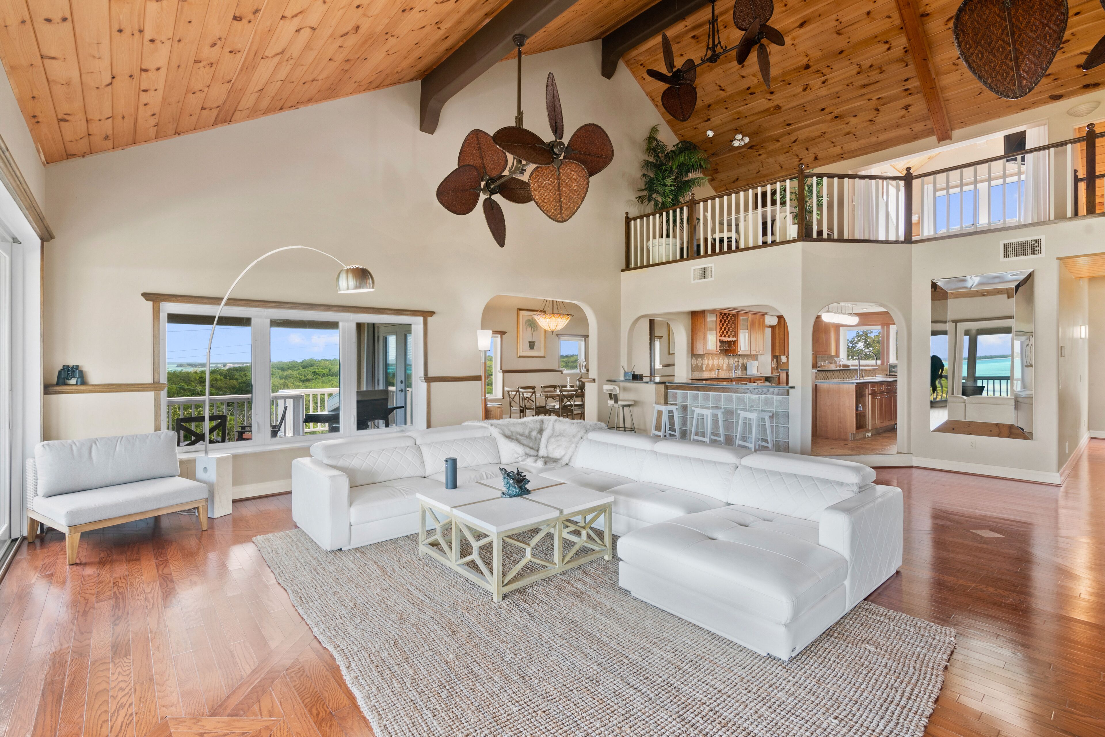 Smart-TV, bøker, musikkbibliotek og stereoanlegg