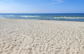 A wide sandy beach with gentle waves and a clear sky. - Amazing apartment in Stegna (Stegna)
