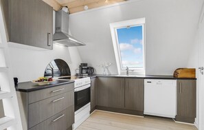Kühlschrank, Mikrowelle, Herdplatte, Geschirrspüler