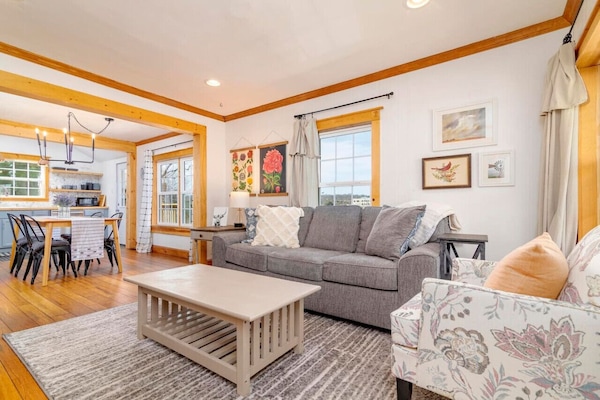 Relax in the cozy living room, designed for your comfort.