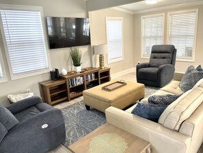 Smart TV, video games, DVD player, books