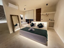 Svíta (Cielo) | 1 svefnherbergi, sérhannaðar innréttingar, sérvalin húsgögn