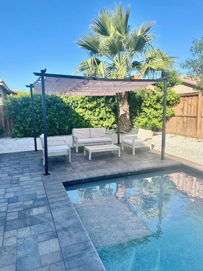 Heated Pool Getaway with Cozy Vibes