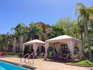 A heated pool